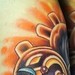 Tattoos - orange heart - 47199